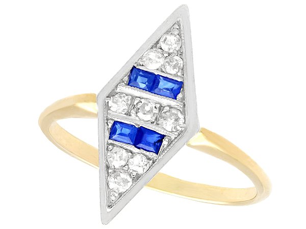 14ct Gold Sapphire and Diamond Ring