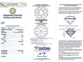 Diamond Brooch Certification 