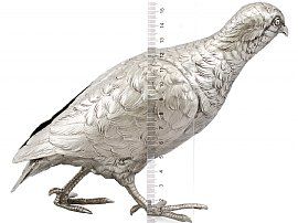 Silver Partridge Ornament 