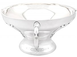 Art Nouveau Style Silver Bowl Edwardian 