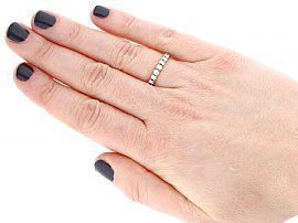 1930s Full Eternity Ring Wearing