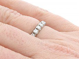 1930s Full Eternity Ring Wearing Hand