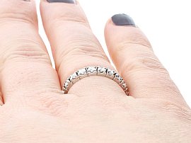 1930s Full Eternity Ring Wearing Finger