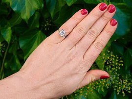 Diamond Ring Wearing Image