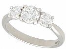 1.24ct Diamond and Platinum Trilogy Ring - Vintage and Contemporary