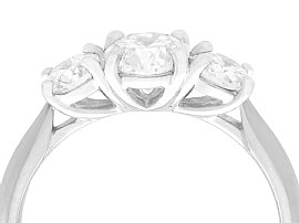 Vintage 1.24 Carat Diamond Trilogy Ring 