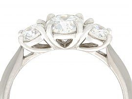 1.24 Carat Diamond Trilogy Ring Vintage