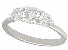 1.14ct Diamond and Platinum Trilogy Ring - Vintage and Contemporary