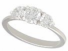 1.10ct Diamond and Platinum Trilogy Ring - Vintage and Contemporary