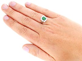 1970s Emerald Ring Wearing 