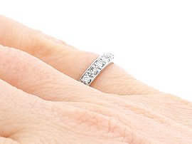 1960s Full Eternity Ring Wearing Hand