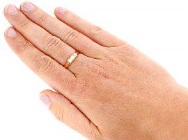 Edwardian Diamond Ring wearing full view