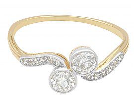 Two Diamond Engagement Ring