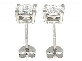 platinum and diamond stud earrings