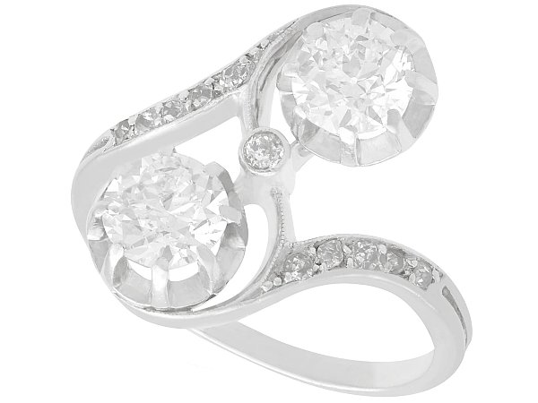 1920s Diamond Twist Engagement Ring