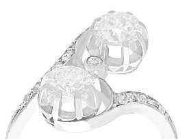 1920s Diamond Twist Engagement Ring Antique