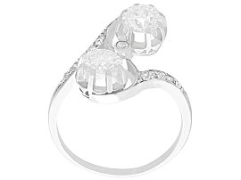 1920s Diamond Twist Engagement Cocktail Ring