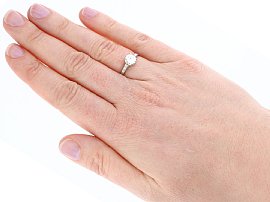 1920s Diamond Engagement Ring Wearing