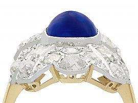 Cabochon sapphire ring