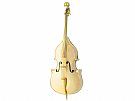 French 18ct Yellow Gold Double Bass Model - Antique Circa 1920
