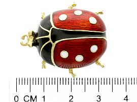 Enamel Vintage Ladybird Brooches