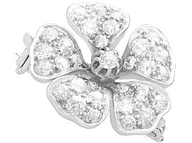 Floral Diamond Brooch Victorian