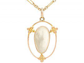 Blister Pearl and 9 ct Yellow Gold Pendant - Antique Circa 1920