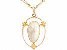 Blister Pearl and 9 ct Yellow Gold Pendant - Antique Circa 1920