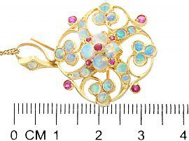 Antique Opal Pendant Necklace