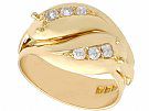 0.54ct Diamond and 18 ct Yellow Gold Snake Dress Ring - Antique George V (1931)