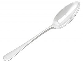 Antique Silver Cream Pail Spoon 