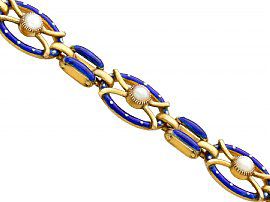 Victorian Gold Enamel Bracelet