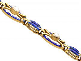 Victorian Gold Enamel Bracelet
