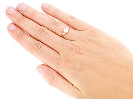 Vintage Engagement Ring UK Wearing