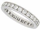 1.25 ct Diamond and 18ct White Gold Full Eternity Ring - Vintage Circa 1970