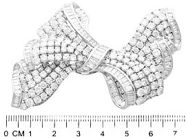 Large Diamond Bow Brooch