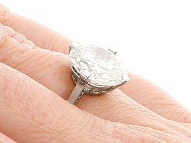 Over 5 Carat Diamond Ring on Hand