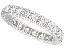 1.92ct Diamond and 18ct White Gold Full Eternity Ring - Antique Circa 1930