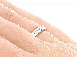1930s Diamond Eternity Ring on Hand