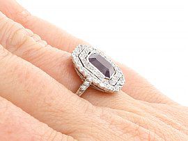 1920s Amethyst and Diamond Ring