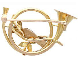 Antique Gold Bird Brooch