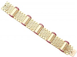Ruby and Yellow Gold Bracelet