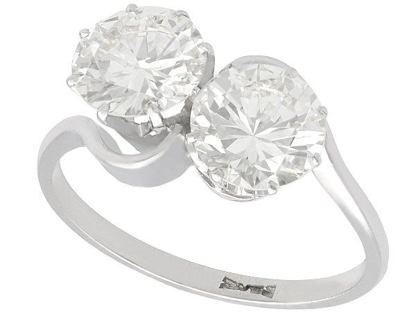 Vintage Diamond Twist Engagement Ring 
