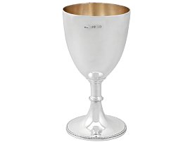 1800s Silver Goblet Victorian 