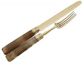 Agate Handle Knife and Fork Set 