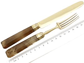 Agate Handle Knife and Fork Set 