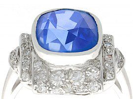 Art Deco Ceylon Sapphire Ring