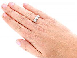 Wearing Three Stone Engagement Ring