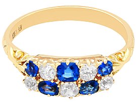Victorian Sapphire and Diamond Ring
