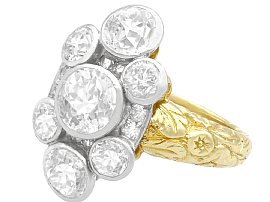 3.54 Carat Diamond Cluster Ring